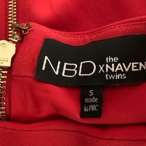 NBD the X naven twins red mini dress Small - Picture 2 of 4